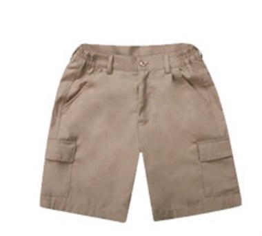 卡其色正装短裤