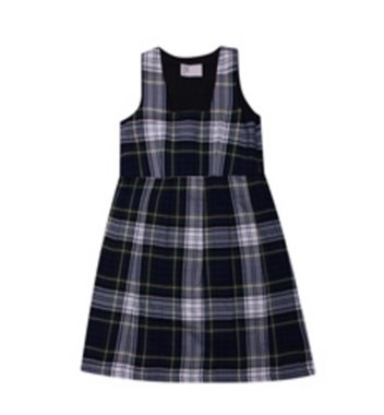 大方格连衣裙（春秋）